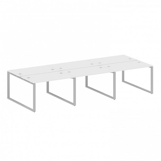 Рабочая станция "Metal System" БО.СМ-6.2 белый/серый - Вид 1