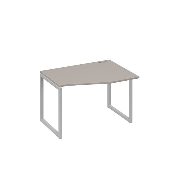 Стол эргономичный правый "Техно" на металлокаркасе QUATTRO A4 А4 Б4 062 БП мокко премиум / металлокаркас серый - Вид 1