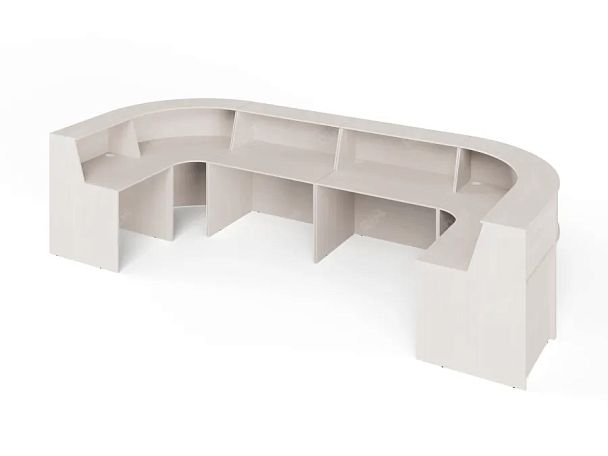 ЛАЙТ / LIGHT RLG073 Двойной ресепшн 440x180x115 Дуб Молочный - Вид 2