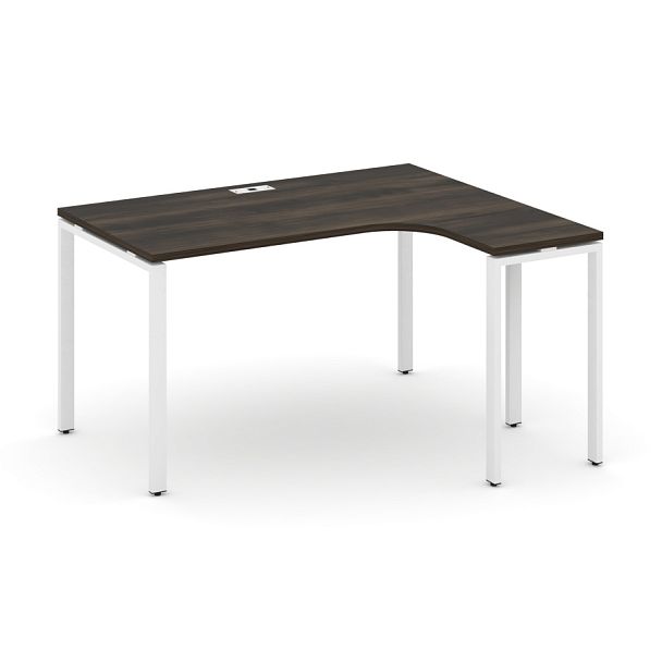 Concept Стол эргономичный CN.SA-001(R) Дуб Мали/Металл Белый 1380*1180*750 - Вид 1