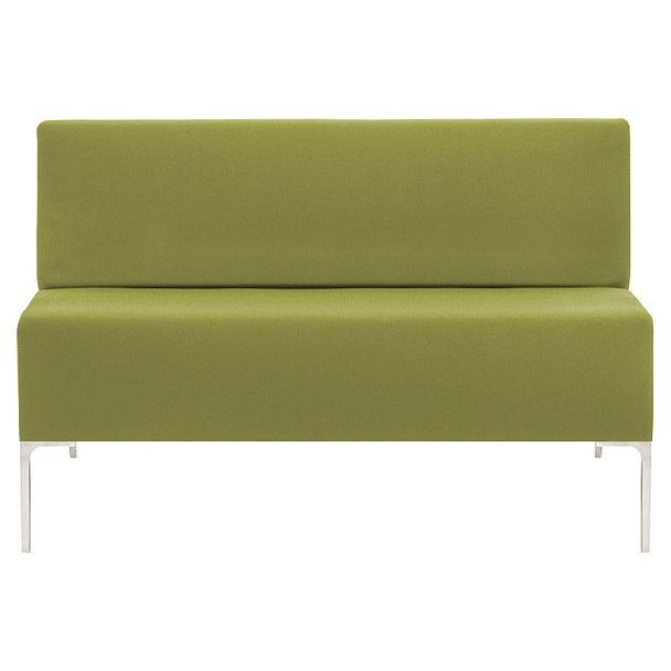 Диван мягкий двухместный "Хост" М-43, 1200х620х780 мм, без подлокотников, экокожа, светло-зеленый - Вид 3