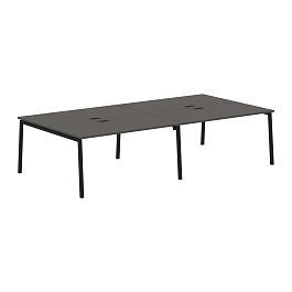Стол 4-х местный ELWST 3116 Мокко/Черный 3126х1606х750 EDIS - Фото предпросмотра