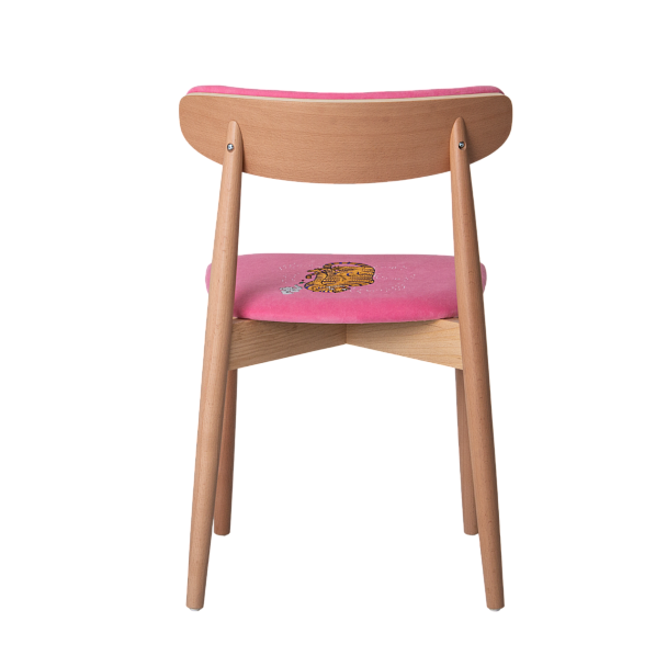 Стул Роквелл вышивка тигр с трубкой, велюр TEDDY 833 - Вид 6