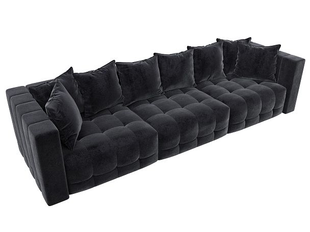 Диван прямой Лига-052 НПБ Лонг Велюр серый - Вид 6