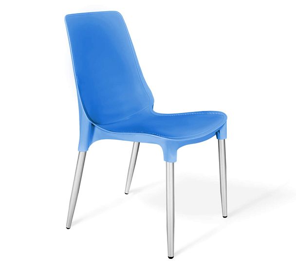 Стул Sheffilton SHT-S75-1 небесно-синий/хром лак - Вид 1