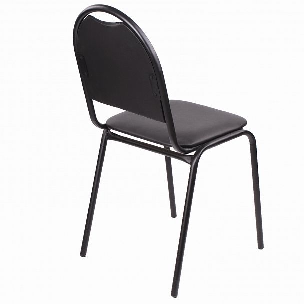 Стул для посетителей РС00Л, черный каркас, кожзам черный - Вид 5