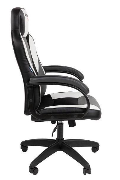 Кресло Chairman game 17 Россия экокожа черный/серый/белый - Вид 3