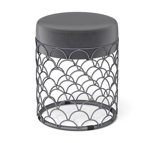 Пуф SHT-B13 угольно-серый/графит муар - Вид 2