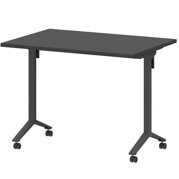 Стол мобильный складной МБ25-100.70 Графит/Антрацит 1000x700x750 Моби - Вид 1