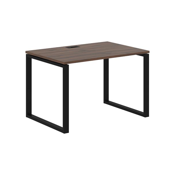 Стол прямой EQST 1180 Дуб Денвер тёмный/Черный 1160х800х750 EDIS - Вид 1