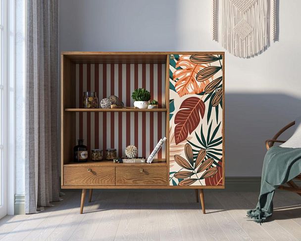 Стеллаж с нишей Berber принт 25 арт BB28/Print_25 - Вид 5