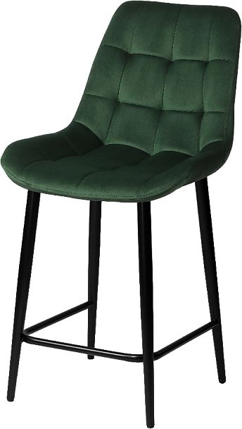 Полубарный поворотный стул Эйден, Confetti deep forest/черный - Вид 2