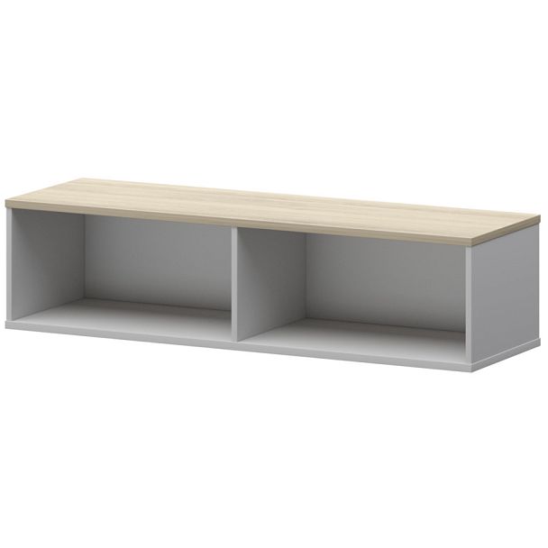 Надставка для тумбы-купе СМТ-15Н25 Белый/Кронберг 1496x444x400 Смарт - Вид 1