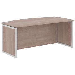 Стол руководителя XQPET 189H Дуб Сонома/Алюминий 1800х914х750 XTEN-QP - Фото предпросмотра