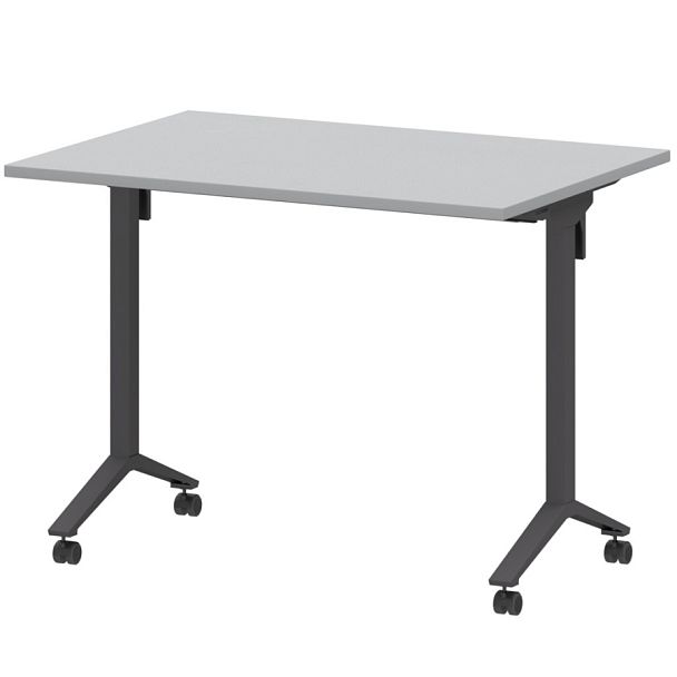 Стол мобильный складной МБ22-100.70 Серый/Антрацит 1000x700x750 Моби - Вид 1