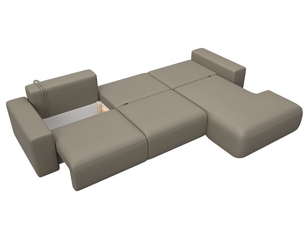 Диван угловой Лига-036 НПБ Классик Лонг правый угол Экокожа бежевый - Вид 9