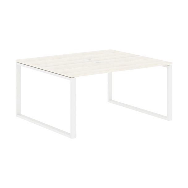 Стол 2-х местный EQWST 1513 Ясень Траун/Белый 1560х1346х750 EDIS - Вид 1
