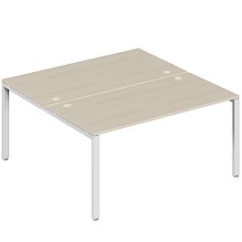 Бенч-система на 2 места Trend Metal 160x123x75 дуб феррара - Фото предпросмотра