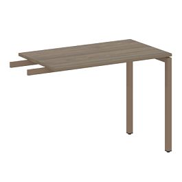 Metal System Quattro Приставной элемент на П-образном м/к 40БП.ПР-3 Вяз/Мокко металл 1000*600*750 - Фото предпросмотра