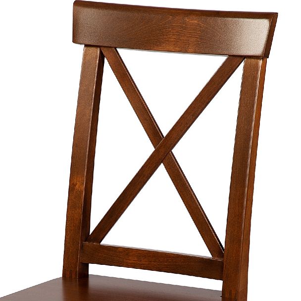 Комплект деревянных стульев с жестким сиденьем Бергольф Темный орех, 4 шт. - Вид 6