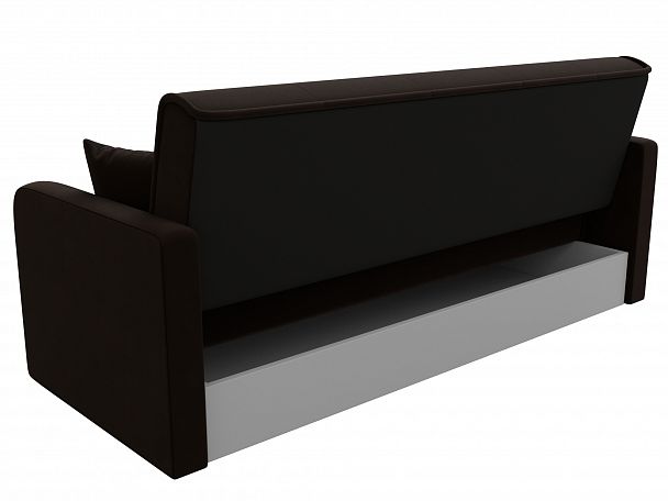 Диван книжка Надежда (полностью микровельвет коричневый) - Вид 7