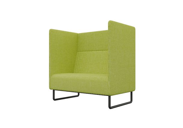 Bronks Диван одноместный BROS-1 Romeo 07/Металл Черный 1050*760*1180 - Вид 1