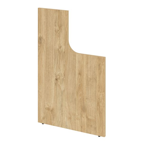 Onix Стойка (боковина) завершающая высокая с вырезом правая O.R-SVV (R) Тиквуд светлый 25*766*1187 - Вид 1