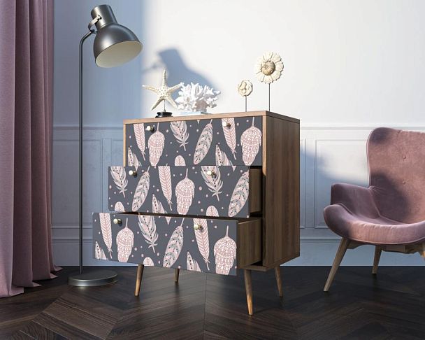 Комод Berber три ящика 40 принт арт BB40/Print_40 - Вид 2