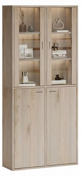 Шкаф-витрина Домино СУ(ш2в2)+2ФС+2ФГ Нельсон - Вид 2