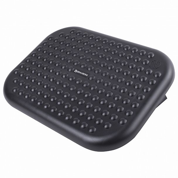 Подставка для ног BRAUBERG офисная, 45х33 см, регулируемый угол наклона, рифленая, черная, 531495 - Вид 3