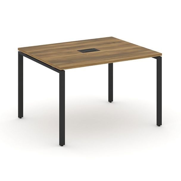 Concept Стол переговорный (1 столешница) CN.PRG-012 Сандал Янтарный/Металл Черный 1180*980*750 - Вид 1