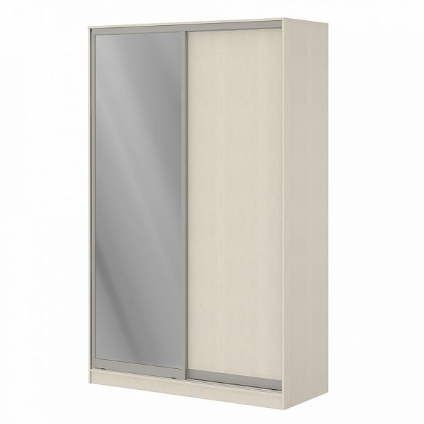 Шкаф купе 1,5 м с одной зеркальной и одной ЛДСП дверями "Система-M" ПК-ШК-КМШ240х150Д1/СЗ1-В1-99 клен - Вид 1