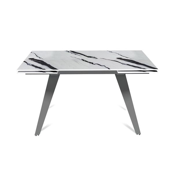 Стол раскладной Rhein (140+40+40), керамика глянцевая Panda White - Вид 2