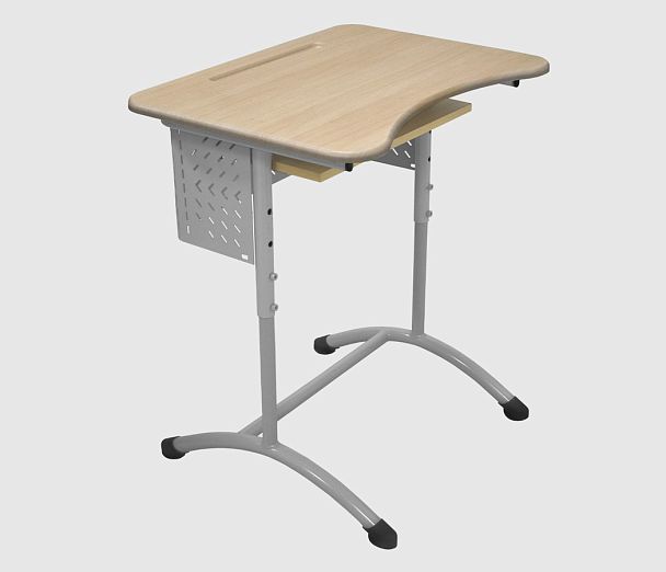 Стол ученический Мега 1М (Р), одноместный, регулируемый, с перфорированным экраном, гр.5-7 - Вид 7