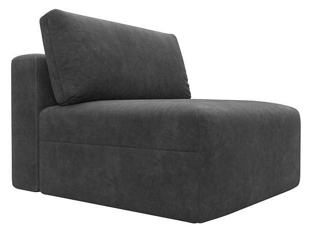 Модуль диван Лига-060 НПБ Велюр серый - Вид 4