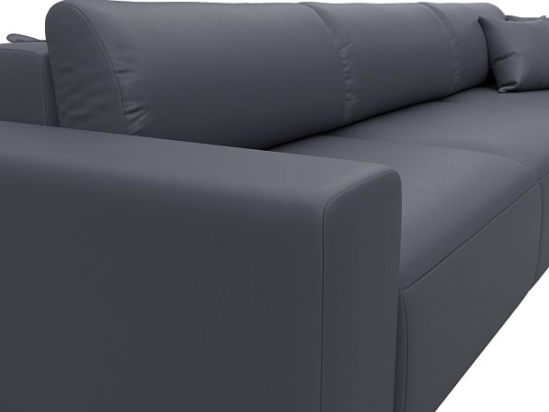 Диван прямой Лига-036 НПБ Классик Лонг Экокожа серый - Вид 4