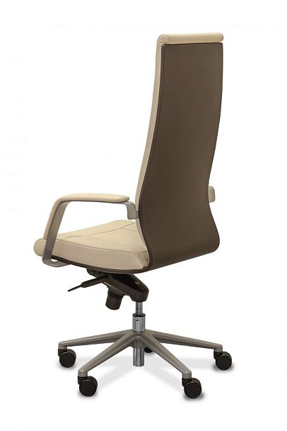 Кресло Торино Trn/B/M/W натуральная кожа / бежевая Savanna / дерево венге - Вид 7