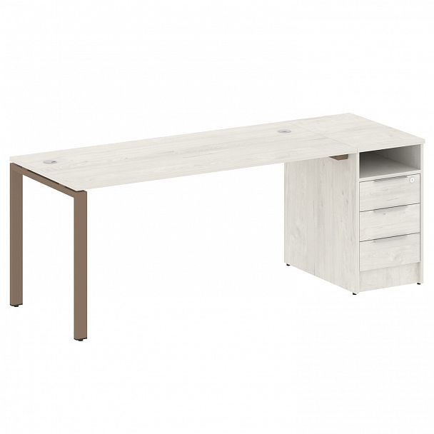 Рабочая станция "Metal System" БП.РС-СТП -1.4 дуб наварра/мокко - Вид 1