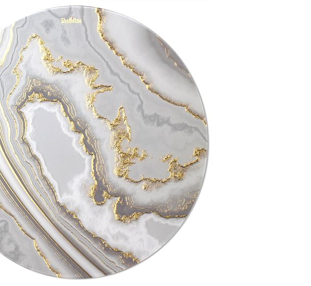 Столик журнальный Sheffilton SHT-CT27 золотистый пепел/черный муар - Вид 9