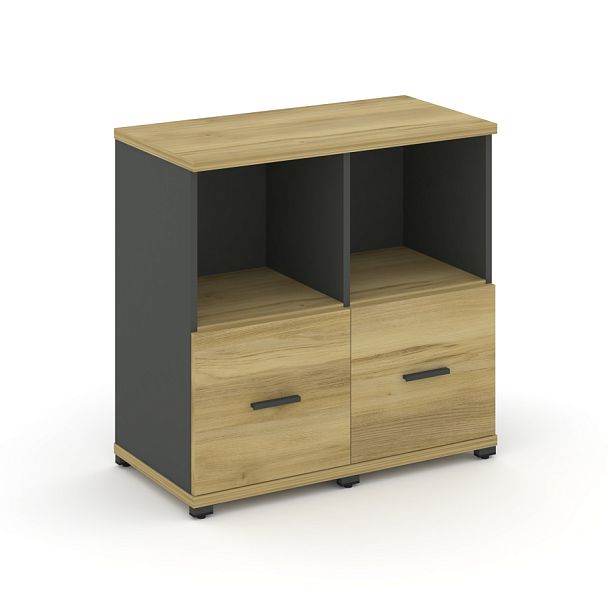 Concept Набор №222.U CN.STUN-222 W Дуб Винченцо/Антрацит/Металл Антрацит 836*420*818 - Вид 1