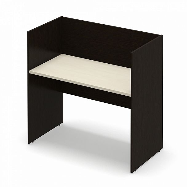 Стол офисный рабочий "Система-M" ПК-ССМ-СТ1С120Х61ЭР/Д-В2-180 клен - Вид 1