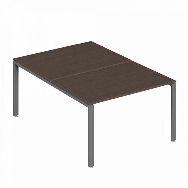 Бенч-система на 2 места Trend Metal 120x147x75 тёмный дуб - Вид 1