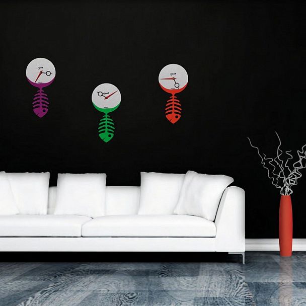 Настенные часы (24x48 см) Lowell 05853V - Вид 2