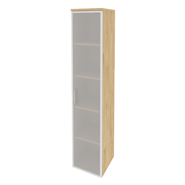 Onix Шкаф высокий узкий правый O.SU-1.10 R (R) Тиквуд светлый 400*420*1977 - Вид 1