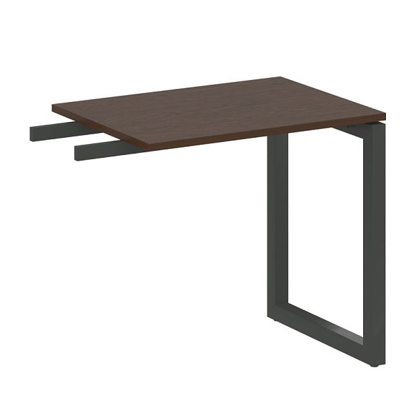 Metal System Quattro Приставной элемент на О-образном м/к 50БО.ПР-2 Венге/Антрацит металл 800*600*750 - Вид 1