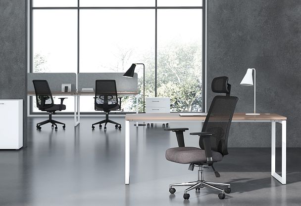 Офисное кресло CHAIRMAN 535 LT, ткань/сетка, черный/серый - Вид 4