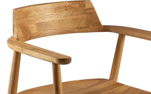 Кресло деревянное из массива дуба Сэн Дуб светлый - Вид 9