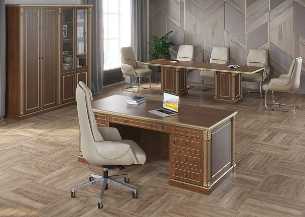 Шкаф комбинированный Vienna 172x45x220 орех - Вид 4