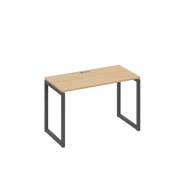 Стол письменный на металлокаркасе QUATTRO A4 А4 Б4 003 БП натуральный дуб / металлокаркас антрацит - Вид 1