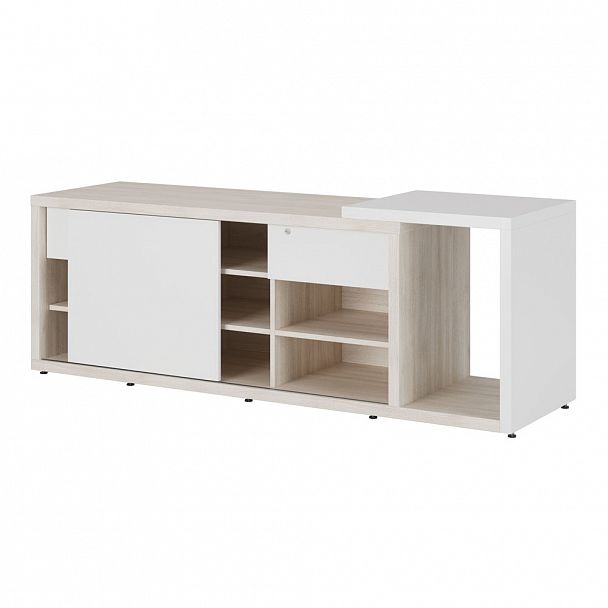 Креденция тип 1 левая Zion 189x57x69 светлый дуб - Вид 1